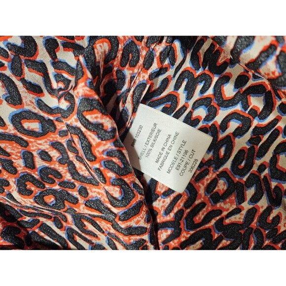 Joie Silk Peach Leopard Racerback Tank XS - Picture 7 of 7